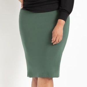 NWT Eloquii green pencil skirt